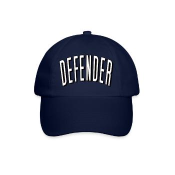 defender defense abwehr spieler football shirt cap - Baseballkappe - Blau/Blau - Vorne