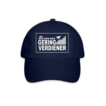 Aus dem Weg Geringverdiener - Baseballkappe - Blau/Blau - Vorne