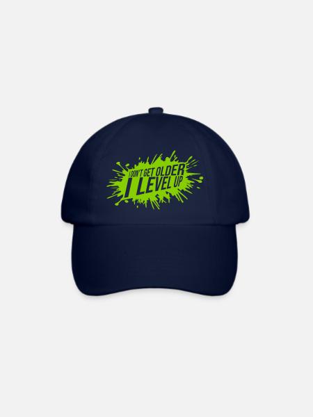 get older level up - Baseballkappe - Blau/Blau