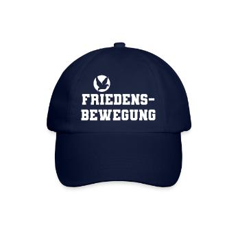 Friedensbewegung dunkles Design - Baseballkappe - Blau/Blau - Vorne
