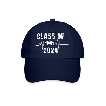 Klasse von 2024 Heartbeat - Baseballkappe - Blau/Blau - Vorne
