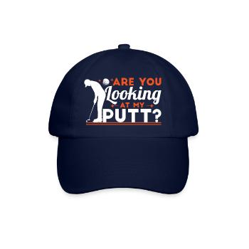 Siehst du meinen Putt an? - Baseballkappe - Blau/Blau - Vorne