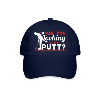 Siehst du meinen Putt an? - Baseballkappe - Blau/Blau - Vorne