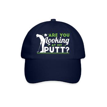Siehst du meinen Putt an? - Baseballkappe - Blau/Blau - Vorne