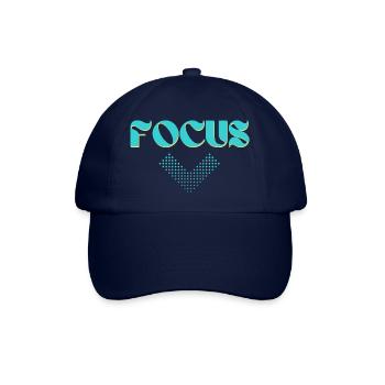 Fokus-Grafik - Baseballkappe - Blau/Blau - Vorne