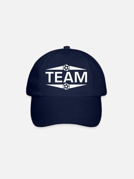 Fussball Team - Baseballkappe - Blau/Blau