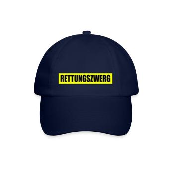 Rettungszwerg - Feuerwehr - Ehrenamt - Freiwillig - Baseballkappe - Blau/Blau - Vorne