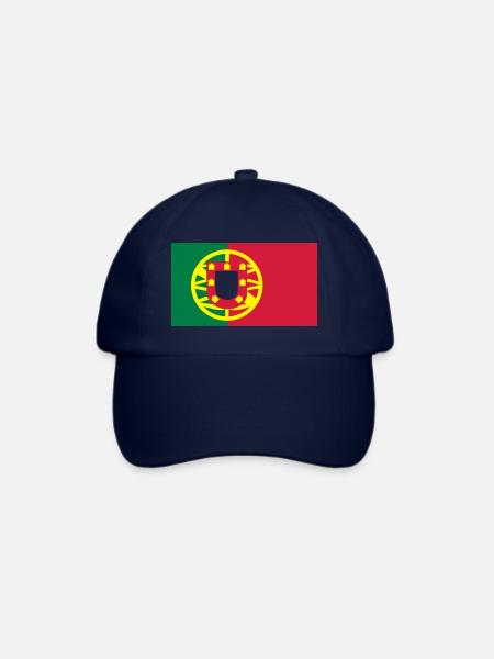 portugiesische Fahne - Baseballkappe - Blau/Blau