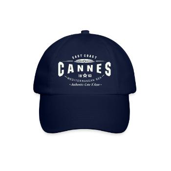 Cannes Cote d 'Azur T-Shirt - Baseballkappe - Blau/Blau - Vorne