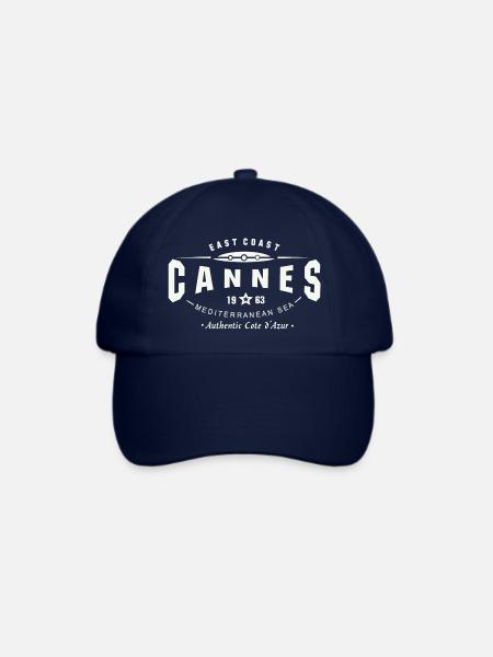Cannes Cote d 'Azur T-Shirt - Baseballkappe - Blau/Blau