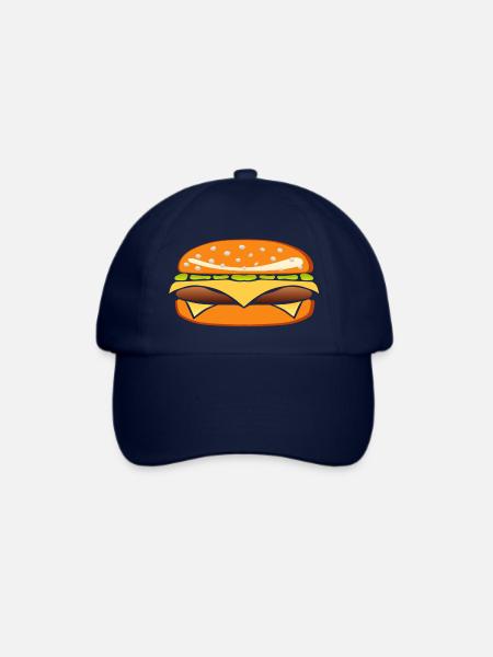 burger burger sandwish - Baseballkappe - Blau/Blau
