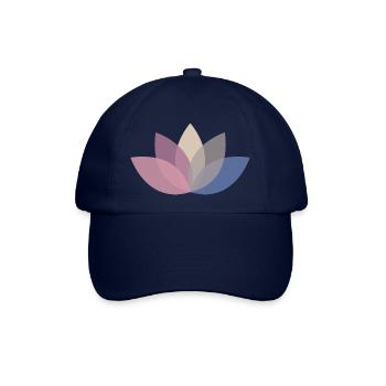 Lotusblume - Baseballkappe - Blau/Blau - Vorne