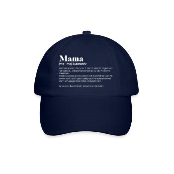 Mama Substantiv - Baseballkappe - Blau/Blau - Vorne
