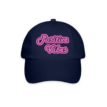 Futuristische Glückseligkeit: Positive Vibes verstärkt - Baseballkappe - Blau/Blau - Vorne