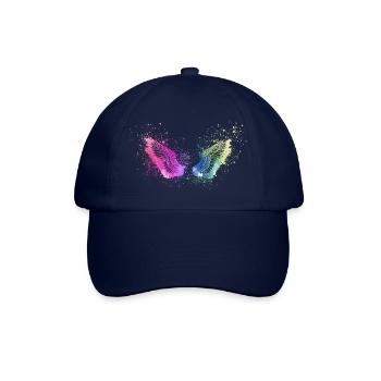 angelwings,flügel,aquarell,bunt,engelsflügel - Baseballkappe - Blau/Blau - Vorne