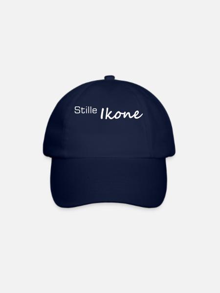 Stille Ikone Minimalistischer Kontrast - Baseballkappe - Blau/Blau