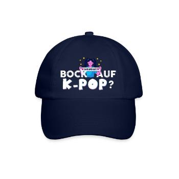 Bock auf K-Pop Koreanische Popmusik Kpop - Baseballkappe - Blau/Blau - Vorne