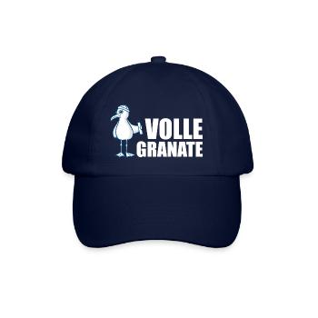 Coole Möwe = volle Granate - Baseballkappe - Blau/Blau - Vorne