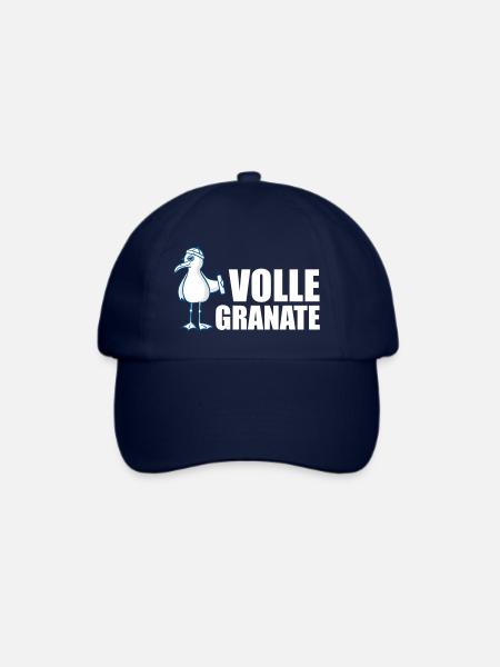 Coole Möwe = volle Granate - Baseballkappe - Blau/Blau