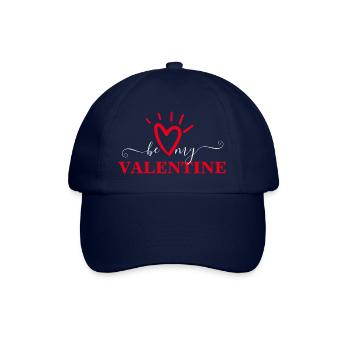 BE MY VALENTINE - VALENTINSTAG - LIEBLINGSMENSCH - Baseballkappe - Blau/Blau - Vorne