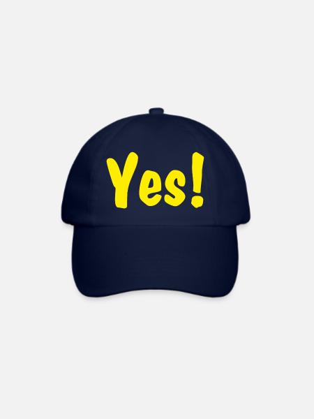 Yes! - Baseballkappe - Blau/Blau