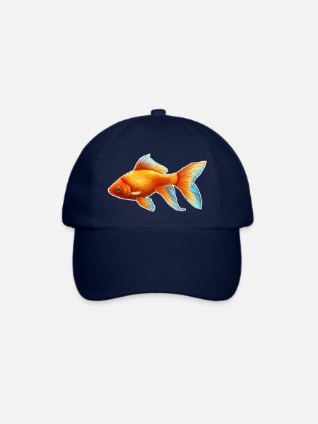 Goldfisch Nr.3 - Baseballkappe - Blau/Blau