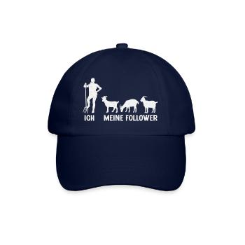 Ziegen Ziegenbock Landwirtin Ziege - Baseballkappe - Blau/Blau - Vorne