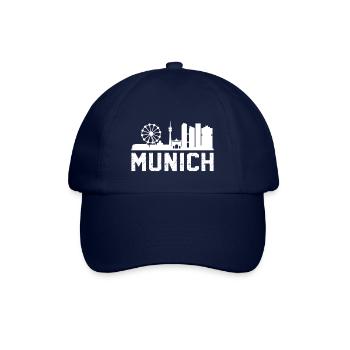 Munich Skyline - Baseballkappe - Blau/Blau - Vorne