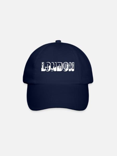 London - Baseballkappe - Blau/Blau