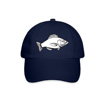Fisch Fische Angler T-shirt Geschenk fishing Angel - Baseballkappe - Blau/Blau - Vorne