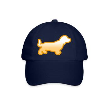 Dackel - Baseballkappe - Blau/Blau - Vorne