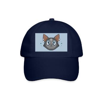 Cat Design  - Baseballkappe - Blau/Blau - Vorne