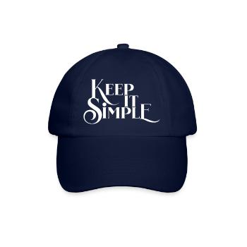 Halte es einfach - Baseballkappe - Blau/Blau - Vorne