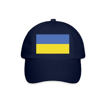 Ukraine Flagg Flage - Baseballkappe - Blau/Blau - Vorne