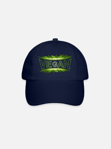 VEGAN-dynamic-style-green - Baseballkappe - Blau/Blau