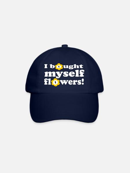 I Bought Myself Flowers - Baseballkappe - Blau/Blau
