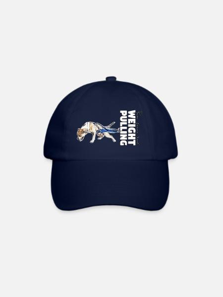 Power, stamina, heart - Weight Pulling - Baseballkappe - Blau/Blau