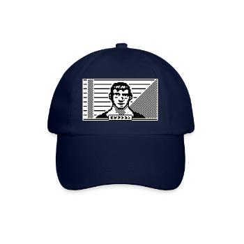 8bit portrait - Baseballkappe - Blau/Blau - Vorne