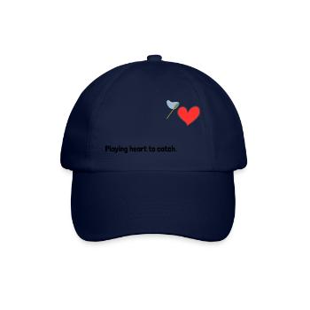 Mit dem Herz spielen, um zu fangen. - Baseballkappe - Blau/Blau - Vorne