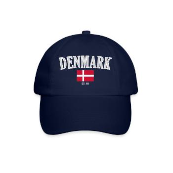 Dänemark seit 980 – Skandinavien Nostalgie - Baseballkappe - Blau/Blau - Vorne