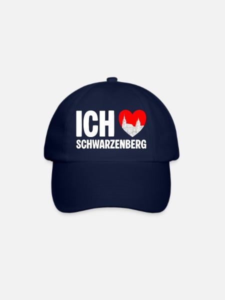Schwarzenberg Ich liebe meine Stadt - Baseballkappe - Blau/Blau
