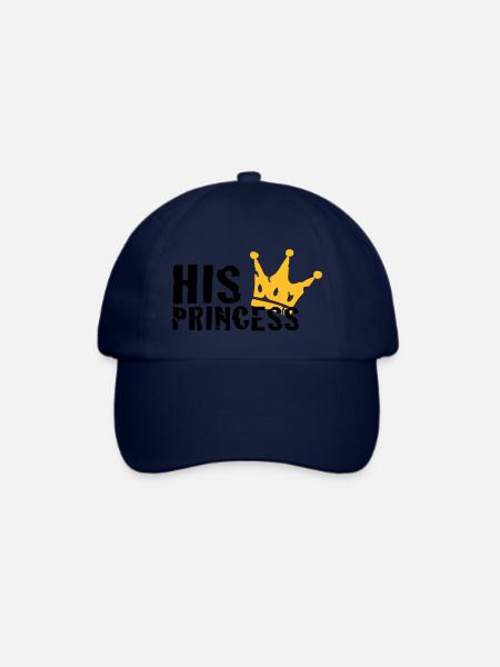 His Princess - Baseballkappe - Blau/Blau