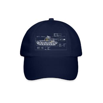 268 Objekt Bauplan - Baseballkappe - Blau/Blau - Vorne