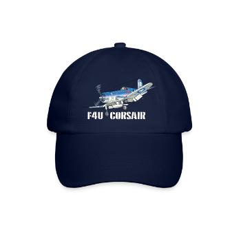 Corsair (auf dunklem T-Shirt) - Baseballkappe - Blau/Blau - Vorne