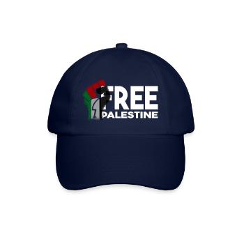 free palestine - Baseballkappe - Blau/Blau - Vorne