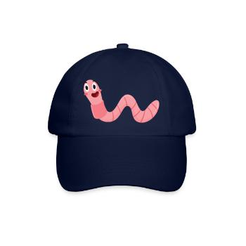 Regenwurm - Baseballkappe - Blau/Blau - Vorne