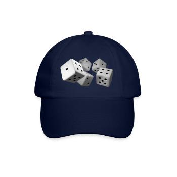 Würfel - Baseballkappe - Blau/Blau - Vorne
