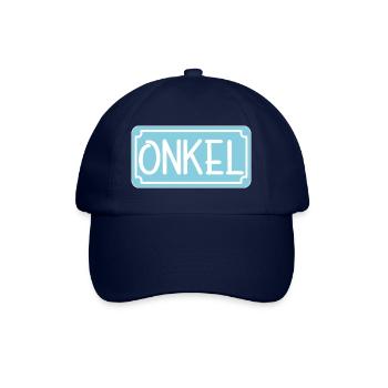 Geschenke für ONKEL - ONKEL WERDEN - Baseballkappe - Blau/Blau - Vorne