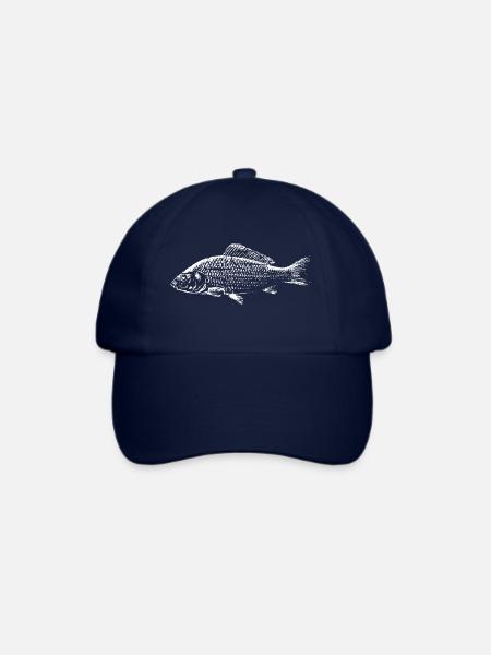 Karpfen Fisch - Baseballkappe - Blau/Blau