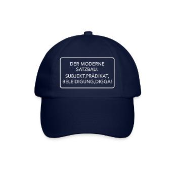 Der moderne Satzbau - Baseballkappe - Blau/Blau - Vorne